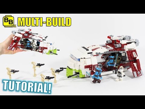 LEGO STAR WARS 75182 X2 MULTI-BUILD REPUBLIC GUNSHIP Video