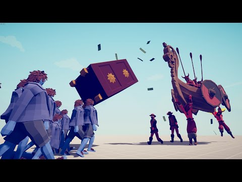 🔥 BANK ROBBERS and LONGSHIP vs UNITS Totally Accurate Battle Simulator TABS 🔥