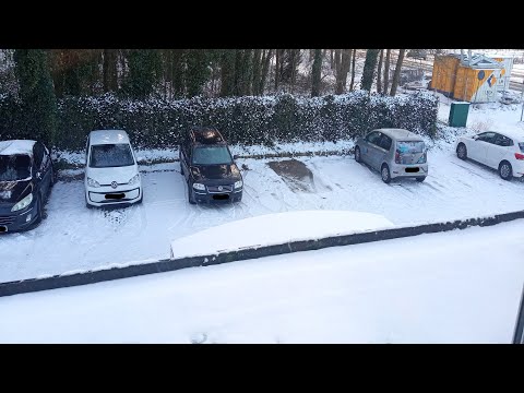 Beautiful winter view Belfeld to Heijen