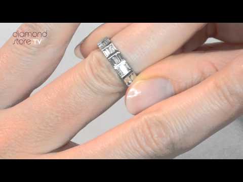 JG26 - Skye 0.50ct Diamond Half Eternity Ring In Platinum