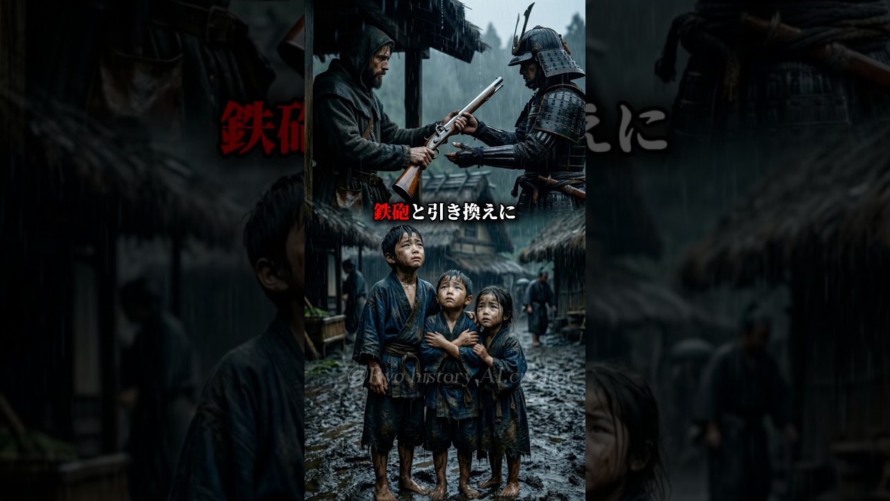 鉄砲と引き換えに外国に売られていった子供たち　#歴史 #aiart #history #雑学 #film #日本史 #映画