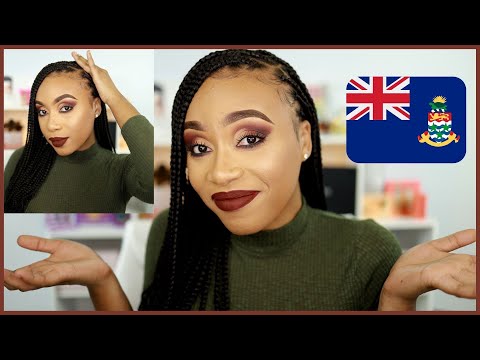 SPEAKING ONLY MY CAYMANIAN ACCENT WHILE DOING MY MAKEUP! | VAMPY MAKEUP TUTORIAL!