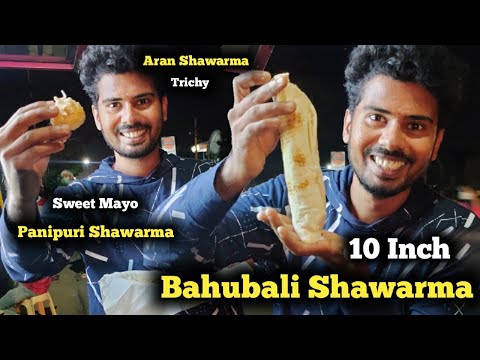 Bahubali Shawarma, Pani puri Shawarma - Best Shawarma in Trichy - Aran Shawarma - 
