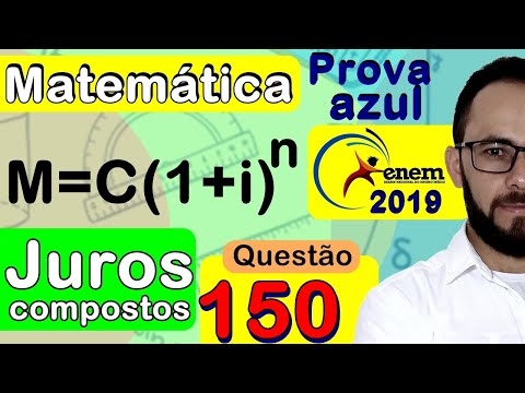 Enem 2019 | Questão 150 | JUROS COMPOSTOS - parcelamento | prova azul de matemática