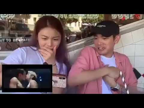 Eric nam and ailee's reaction of f(x) amber kiss scene