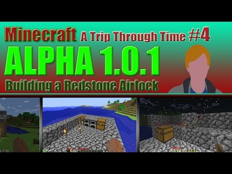 Redstone Airlock Madness in Alpha Minecraft