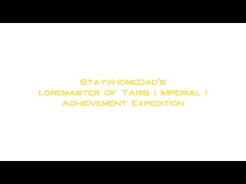 SWTOR Loremaster Of Taris Achievement Expedition