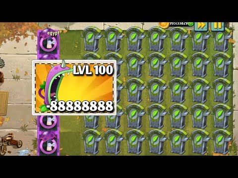 35 Gravestone with fertilizer VS Plant Use 1 Power Up || Who Will Win || Pvz2