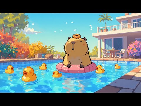 Lofi Hip Hop Mix | Relax in a private retreat🌈 Cute Lofi Chill ~ Chill With My Capybara
