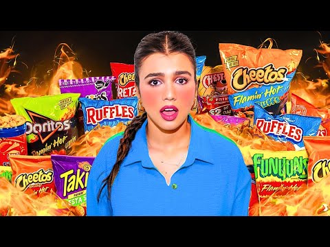 خلطت كل نكهات البطاطس الحار | اكبر بطاطس حار بالعالم  !  😭