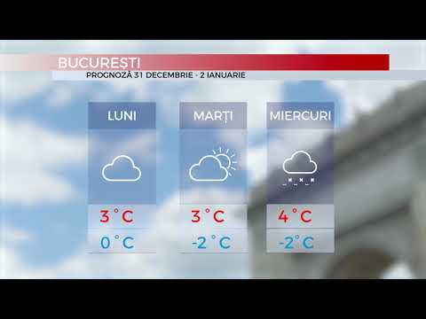 Mediafax 29 Decembrie - Prognoza meteo de Revelion
