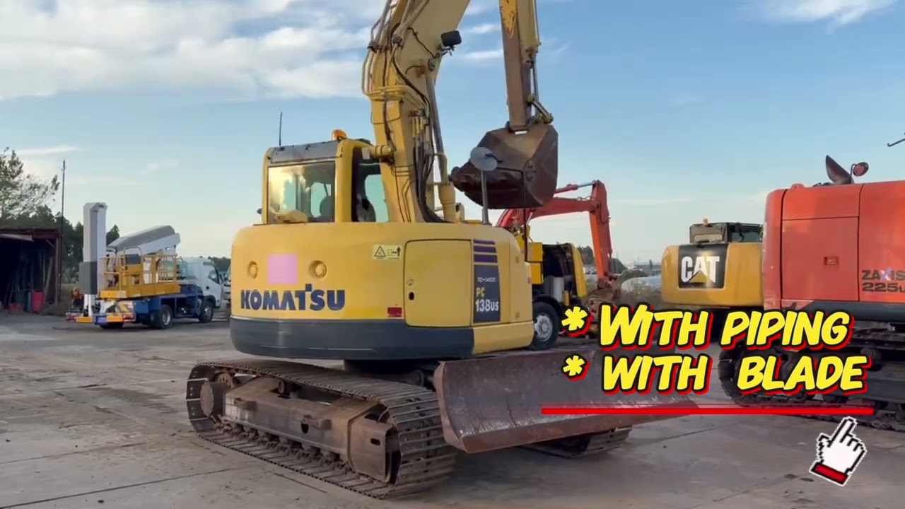 KOMATSU PC138US-8 NEW ARRIVAL STOCK MACHINE from JTF SHOJI CO., LTD. JAPAN