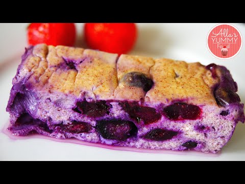 Healthy Blueberry Cheesecake Recipe - Творожная запеканка с черникой