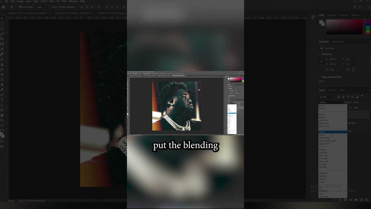 Album Covers ARE NOT Hard to Make! #rap #albumcover #Photoshop #RodWave #shorts  #graphicdesign