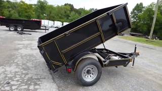 preview picture of video 'Hydraulic Dump Trailer 5x8 with Brakes 2 Ft. Sides Roofing, Dirt, Mulch, Rock'