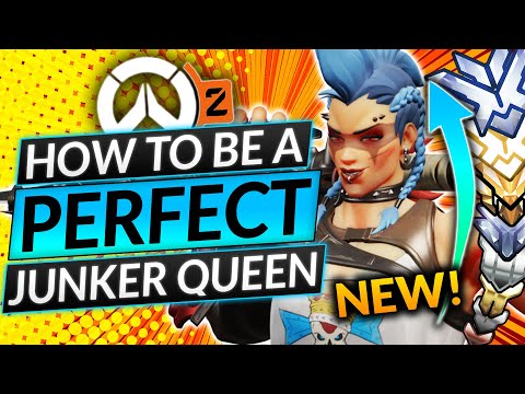 NEW BEST WAY to Play Junker Queen - CARRY LIKE A PRO TANK MAIN - Overwatch 2 Hero Guide