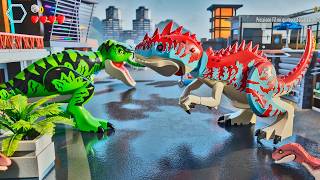 T REX BUCK vs INDOMINUS REX LEVEL 40 no LEGO Jurassic World