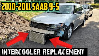 Replacing the WRECKED Intercooler in my NG 2011 Copart SAAB 9-5