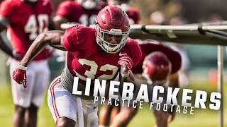 Watch Alabama linebackers run drills with Jeremy Pruitt during spring practice