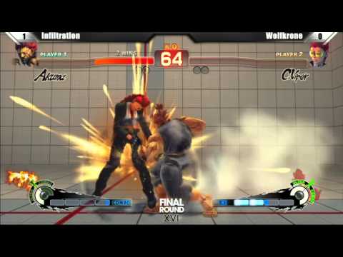 [FR 16 SSFIV AE Losers Final] Infiltration (Akuma) vs Wolfkrone (C.Viper)
