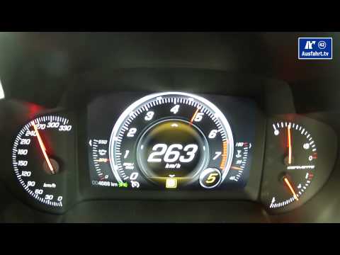 2014 Corvette C7 Stingray MT acceleration 0-180 mph / Beschleunigung 0-290 kph / Tachovideo