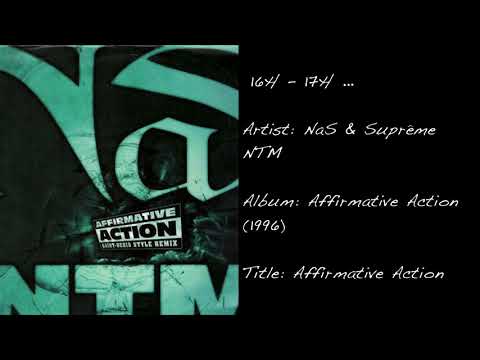 16h - 17h ... (NaS & Suprême NTM / Affirmative Action)