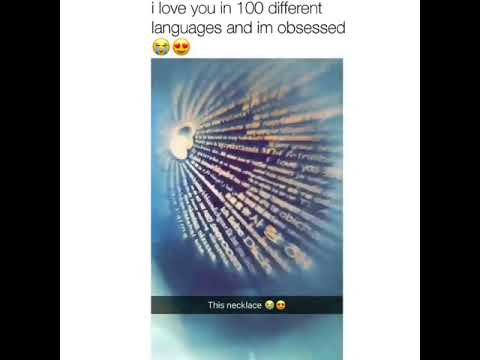 Memory Of Love Necklace - I love you in 100 languages