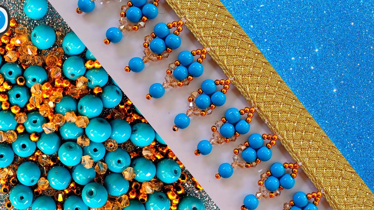 Very beautiful and special embroidery tutorial# DIY💙⚘️💙