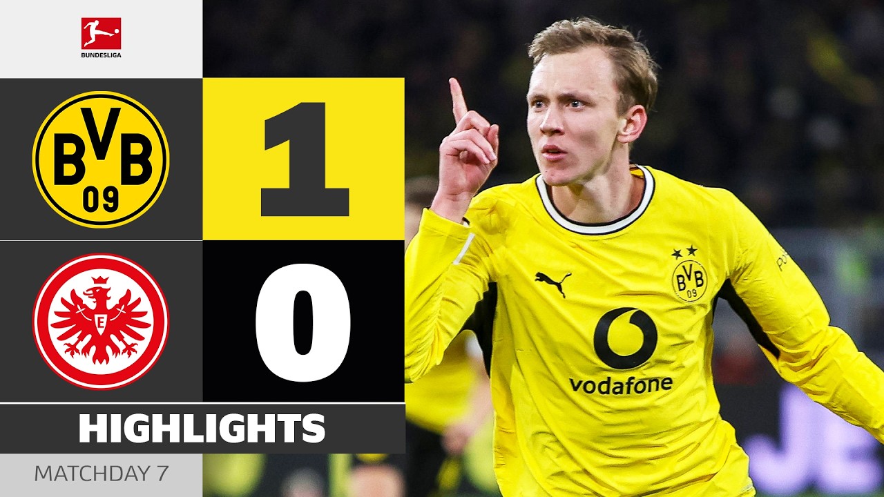 Joker Scores Winner! | BORUSSIA DORTMUND - EINTRACHT FRANKFURT | Highlights | Matchday 7 Bundesliga