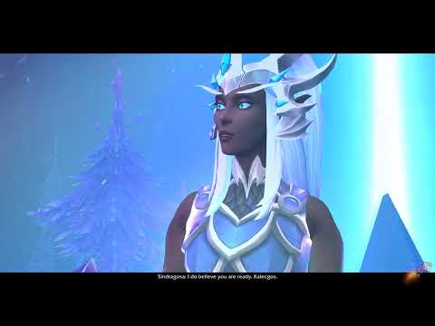 Sindragosa and Kalecgos - Kalecgos calls the blue dragonflight home