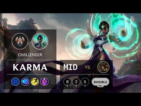 Karma Mid vs Cassiopeia - EUW Challenger Patch 9.9