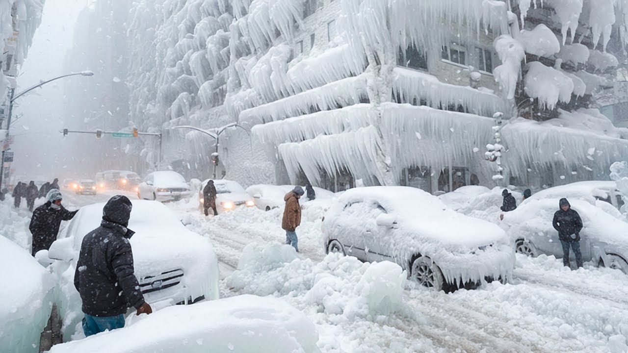 Winter-Alpträume auf Video festgehalten!