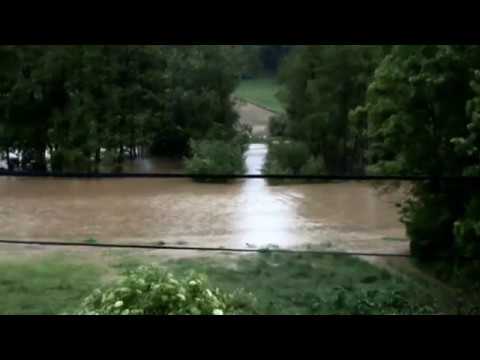 Powódź, Biskupice, gmina Miechów, małopolska 03.06.2013