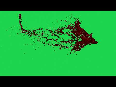 green screen effect #blood splash