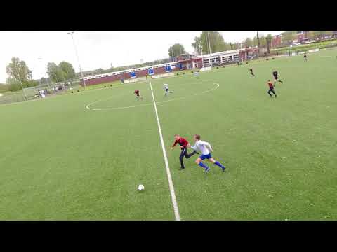 Keeper Sergio FC Abcoude O13-1 FC Abcoude O14-2 wedstrijd 22 mei 2021 1e en 2e helft