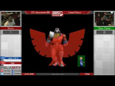 CFL Smackdown 185 Melee - Gahtzu (Falcon) vs SC Krudo (Sheik) - Losers Finals