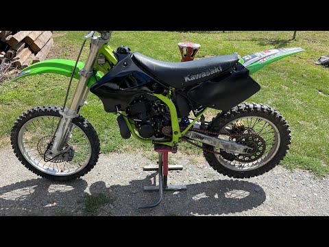 Kawasaki KX 250 96 Test ride Full power / 2 stroke raw sound