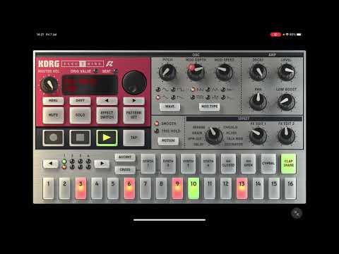 KORG iElectribe for iPhone - Works Perfectly on the iPad - Full Walkthrough & Tutorial