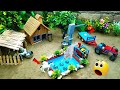 DIY How To Make Cow Shed House Of Animals Horse House Cow Shed Mini Hand Pump Woodwork 2