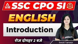 SSC CPO 2022 | SSC CPO English Classes by Swati tanwar | Syllabus Introduction