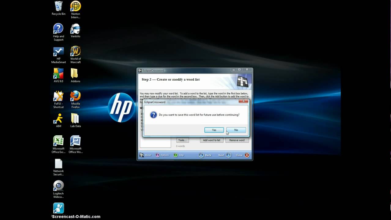How to make an Eclipse Crossword