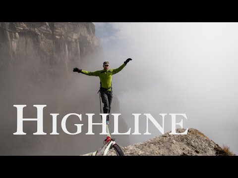Highline in den Alpen Fotografieren