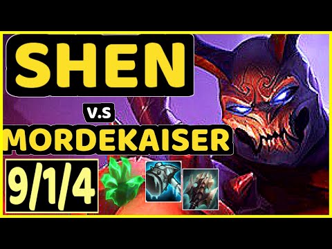 SYBOL (SHEN) vs MORDEKAISER - 9/1/4 KDA TOP CHALLENGER GAMEPLAY - OC