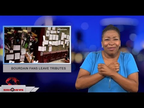Bourdain fans leave tributes (ASL - 6.9.18)
