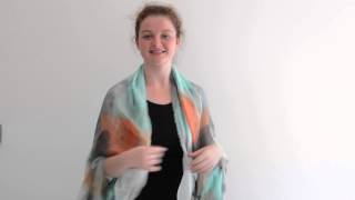 Scarf Room - How to Tie A Scarf: The Kimono