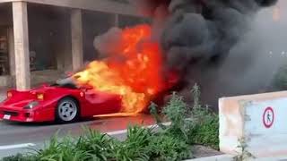 [情報] 有一輛Ferrari F40 在摩納哥燒起來了