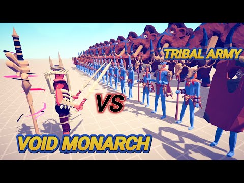 Void Monarch VS Tribal Army ,Devil Army  ,Totally Accurate Battle Simulator TABS, Gaming