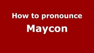 How to pronounce Maycon