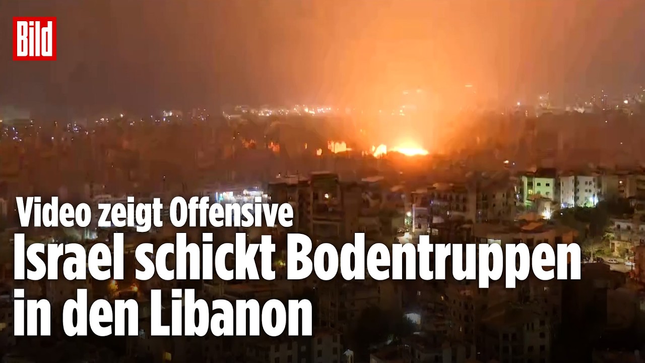 Israels Angriffe gegen den Libanon: Video soll Bodenoffensive im Libanon zeigen