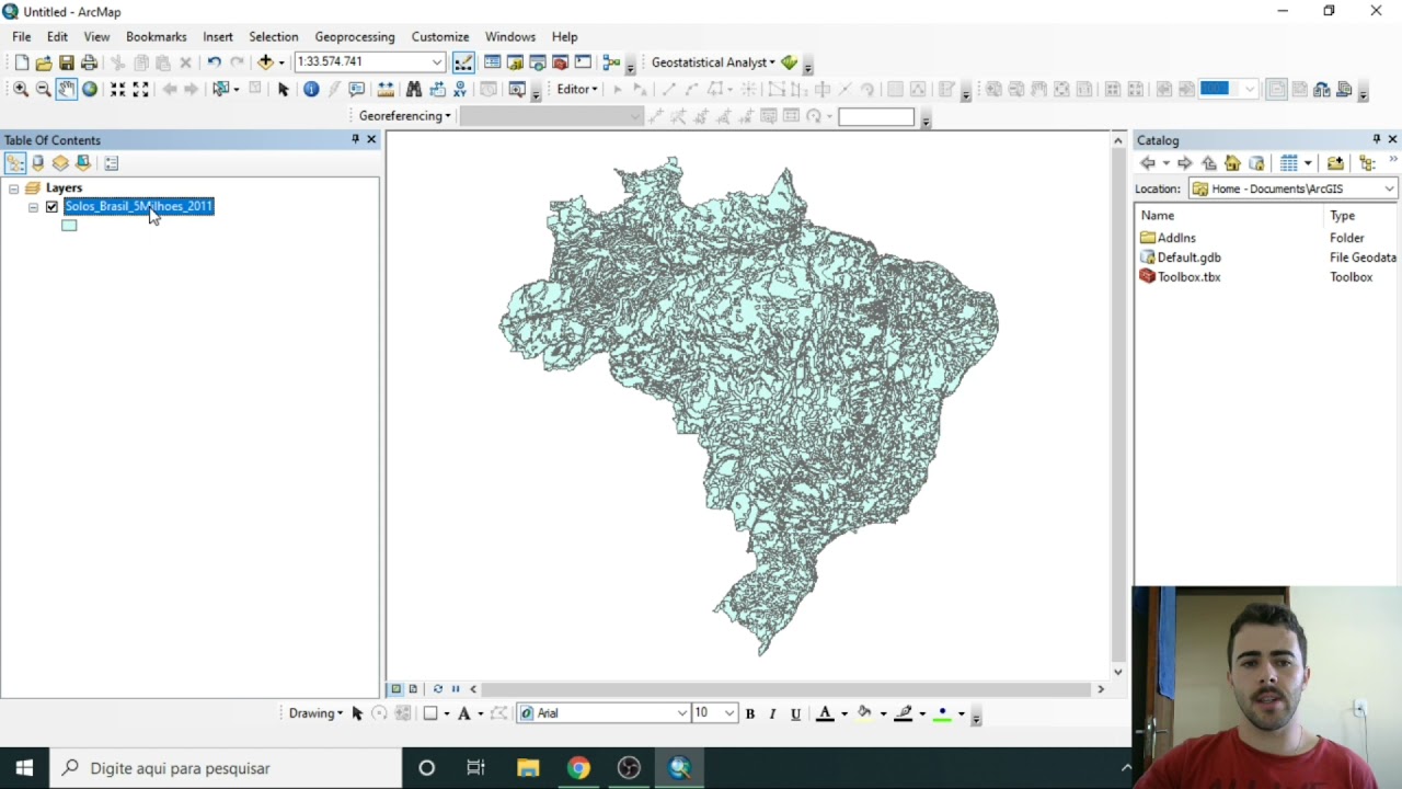 ArcGIS - Fazendo Mapa de Solos com base no mapa da Embrapa